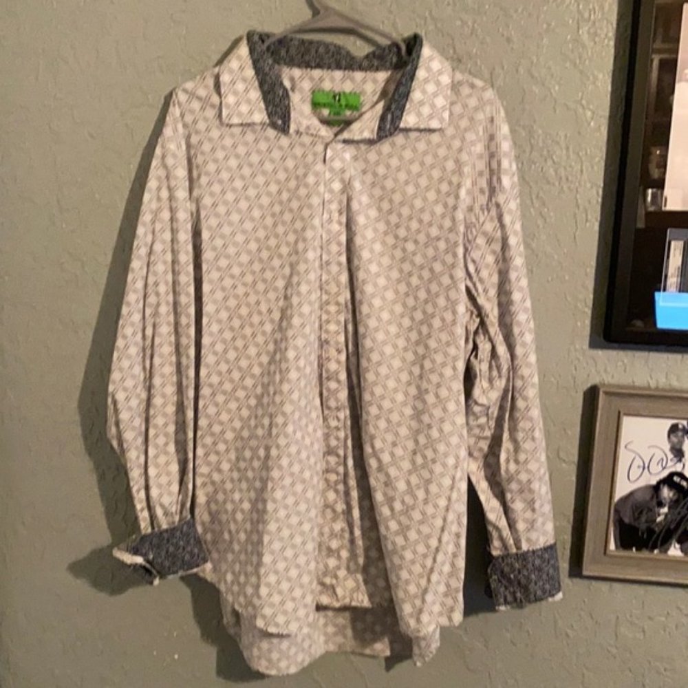 Men’s Bristol and Bull flip cuff Button Down XXL